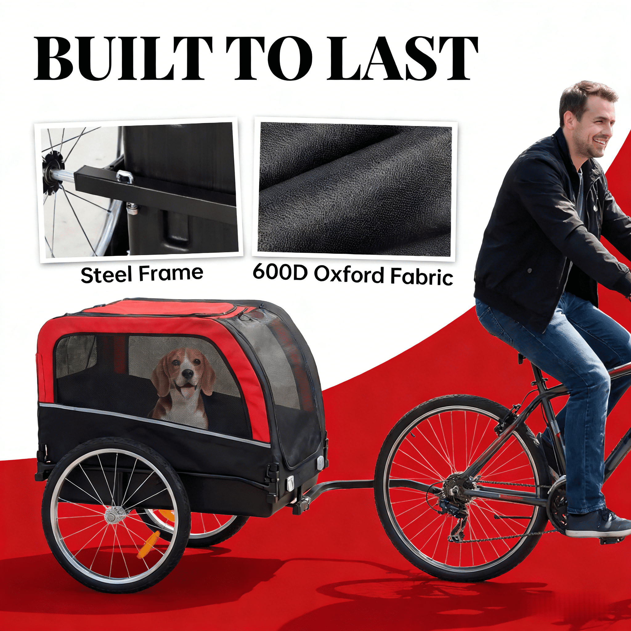 Pet Cart Bicycle Carrier, Dog Bike Trailer,Animal Bike Trailer