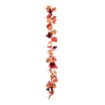 thumbnail image 3 of Kdkad Fall Thanksgiving Halloween Artificial Maple Leaf Garland Pumpkin Sunflower Berry Season Hanging Garland For Home Front Door Fireplace Decor, 3 of 7