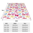 thumbnail image 3 of Zufioo Colorful bows Fleece Blanket Queen Size,Plush Bed Blanket,Ultra Soft Throw Blanket,Plush Fuzzy Cozy Blanket Perfect for Bed,Couch-60"x50", 3 of 7