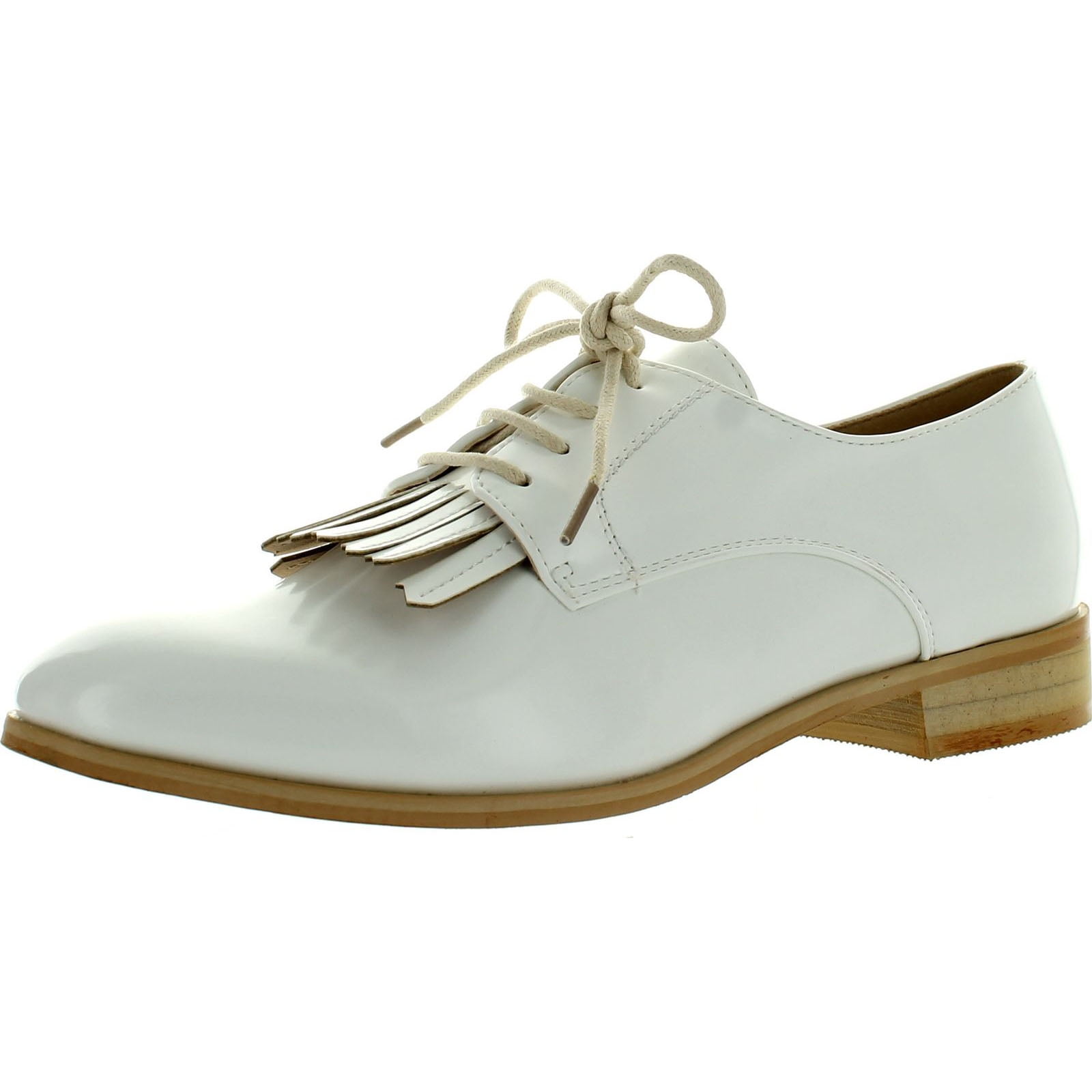 Mi.iM Miim Fiona03 Women's Stylish LaceUp Fringe Oxford Casual