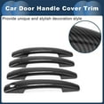 thumbnail image 3 of Unique Bargains Car Door Handle Cover Trim,Side Door Handle Cover for Chevy Malibu 2013-2015 ABS Carbon Fiber Pattern Black,1 Set, 3 of 6