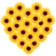 thumbnail image 1 of BRIGHTFUFU 20pcs cabezas de girasol artificiales para bodas de la boda de las flores falsas decoraciones guirnaldas de bricolaje, 1 of 7