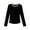 1#Black, variant on Kiijoy Tween Girls Long Sleeve T-Shirt Casual Solid Soft Undershirt T Shirt, Sizes 12-13