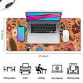 thumbnail image 5 of Long Mouse Pads for Desk,Pioneer Flower Floral Print Pattern Desk Mats on Top Of Desks, Desk Mouse Pad Extra Large with 3mm Non-Slip Base and Stitched Edge for Gaming,Office,Work,Home 35.4"x15.7", 5 of 6