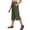 Army Green, variant on Women's Capri Pants Wide Leg Plus Size UPF50 Lightweight Quick Dry Pants Casual Loose Hiking Walking Capris, XL