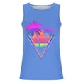 thumbnail image 2 of Gifts for Men! LINGLANG Mens Hawaiian Beach Tank Top Palm Tree Print Sleeveless Summer Casual Shirt, 2 of 4