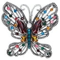 thumbnail image 1 of Broche Pin Diamante Hueco Mariposa Patrón Solapa Pin Escudo Insignias Fiesta Ramillete AccesoriosColorido, 1 of 5