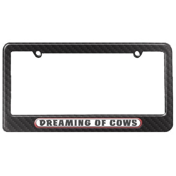 Dreaming of Cows License Plate Frame