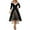 Black, variant on IWRICH Off Shoulder Christmas Tree Dresses for Women Warm Shaggy V Neck Dress Xmas Snowflake Graphic High Low Skirts 2025 XL