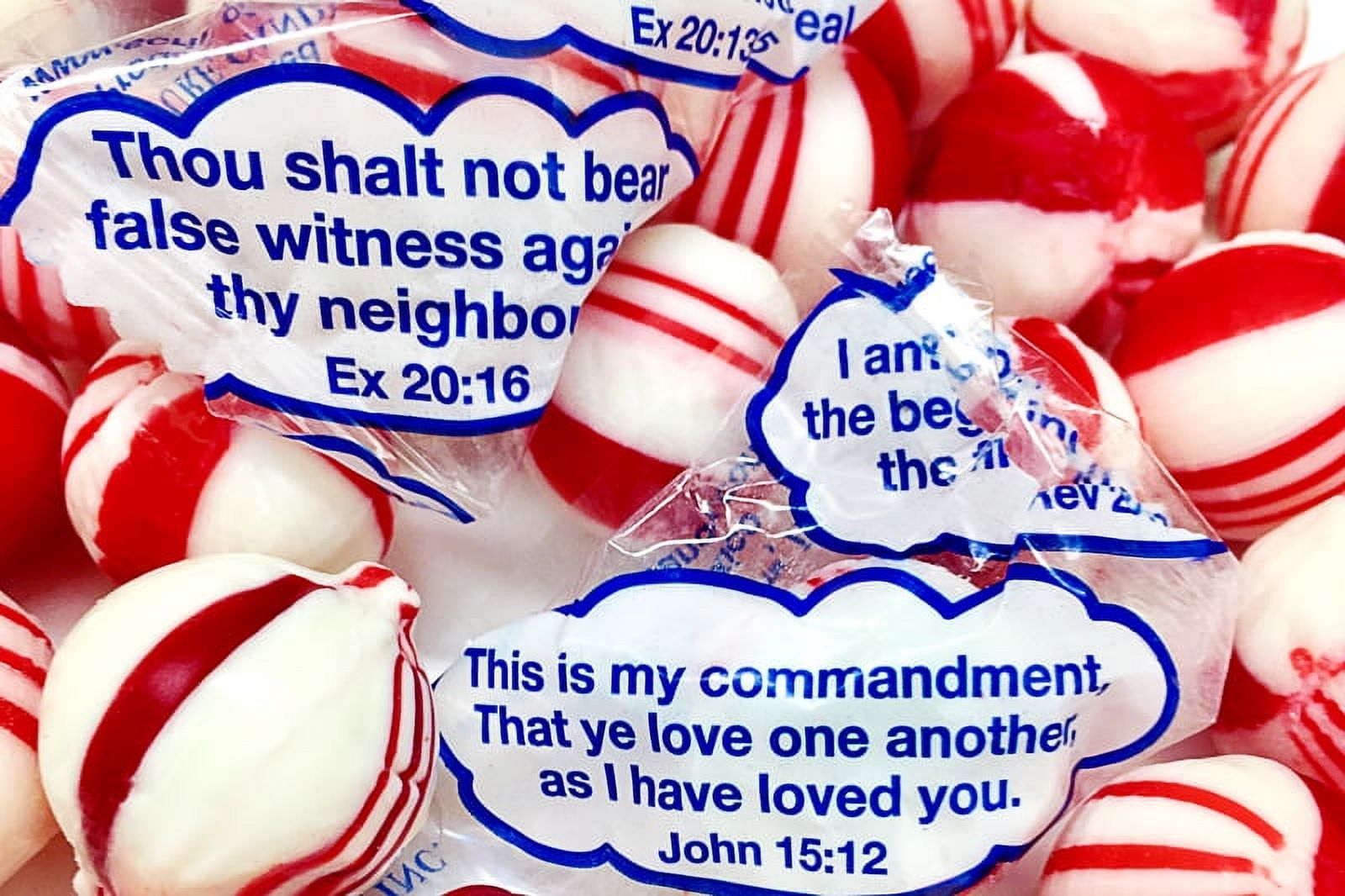 Candy-Scripture Old-Fashioned Hard Peppermint (6.05 Oz Bag) - image 2 of 3