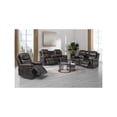 thumbnail image 4 of New Classic Furniture Kellen Faux Leather Upholstered Glider Recliner in Brown, 4 of 9