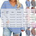 thumbnail image 3 of thefmos Women's V Neck All Over Print Pullover Top Long Sleeve Plus Size Casual Blouse Fashion Fall Winter Outfit, Watermelon Red 3XL, 3 of 6