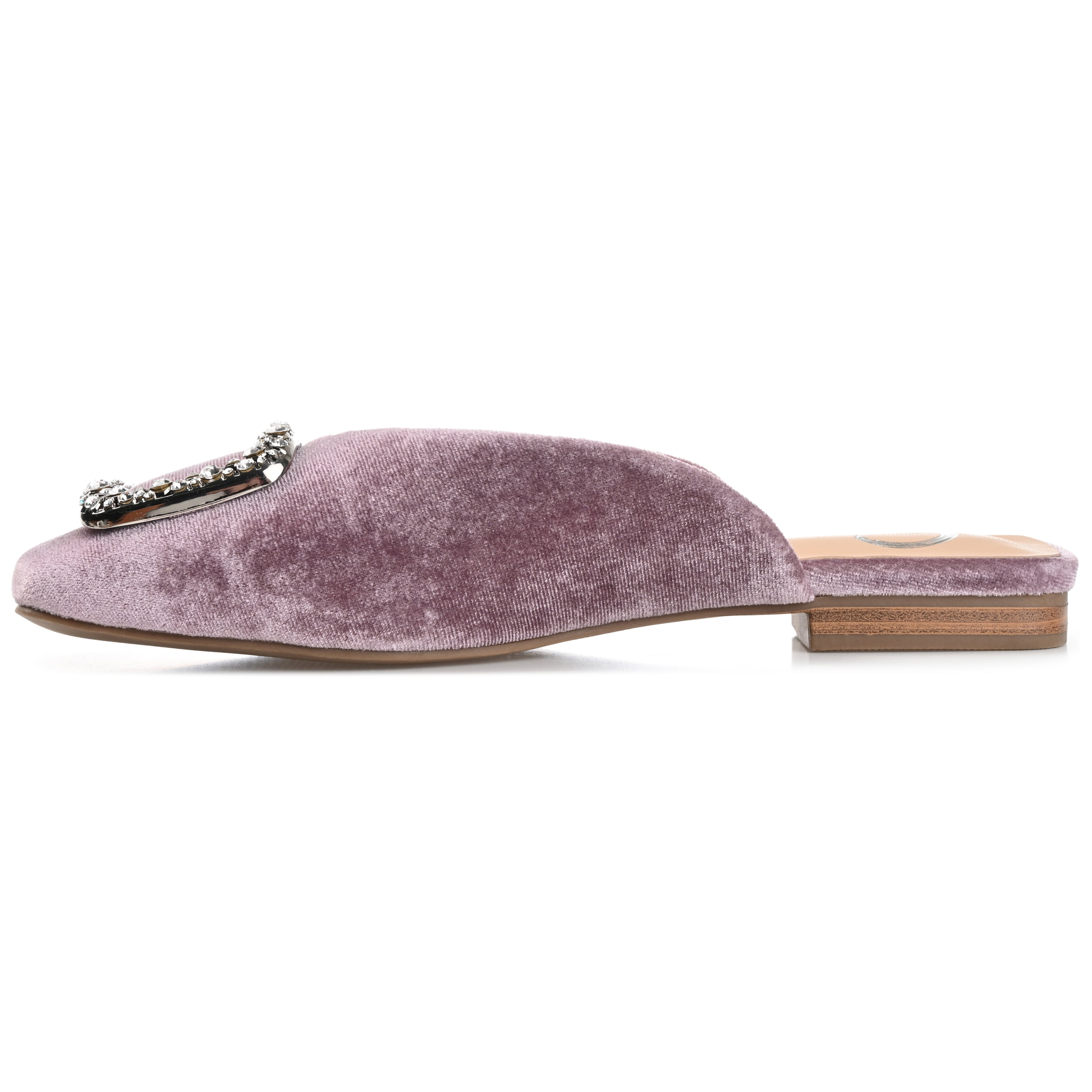 Journee Womens Sonnia Mules Square Toe Slip On Evening Dress Flats