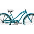 thumbnail image 4 of Wonder Wheels 26 In. Beach Cruiser Coaster Brake Single Speed Bicycle, Bike, Stainless Steel Spokes One Piece Crank Alloy Turquoise Rim 36 H With Fender - Turquoise, 4 of 4