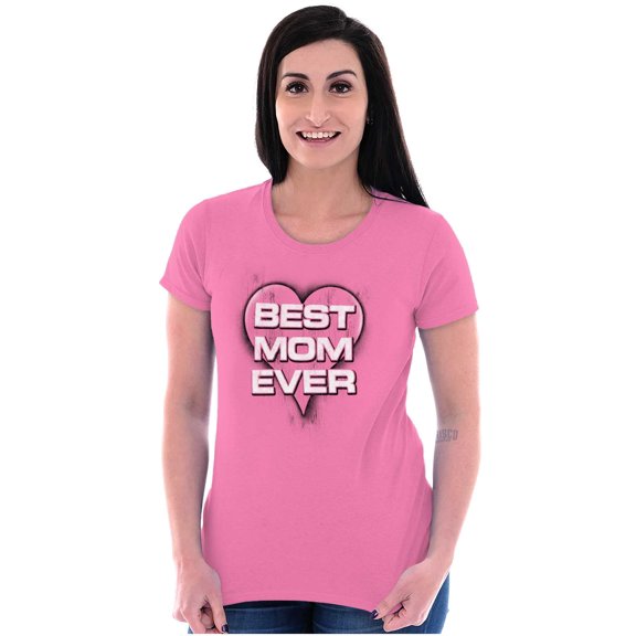 Best Mom Ever Cute Mother Day Present Women's Plus Size Graphic Tee Brisco Brands 2X