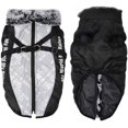 thumbnail image 2 of ZHAOCHENG Abrigo de invierno para perros, chaqueta impermeable, cálido, reflectante, suave, chaleco de felpa para cachorros, ropa ajustable para mascotas para perros pequeños, medianos y grandes (3XL,, 2 of 5
