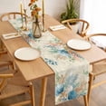 thumbnail image 6 of Beige Beach Coastal Cotton Linen Table Runner for Dining Kitchen, Summer Nautical Coral Shell Botanical Wedding Outdoor Party Tablerunners, Dresser Scarf Coffee Tablecloth Runners 13x70 Inches, 6 of 9