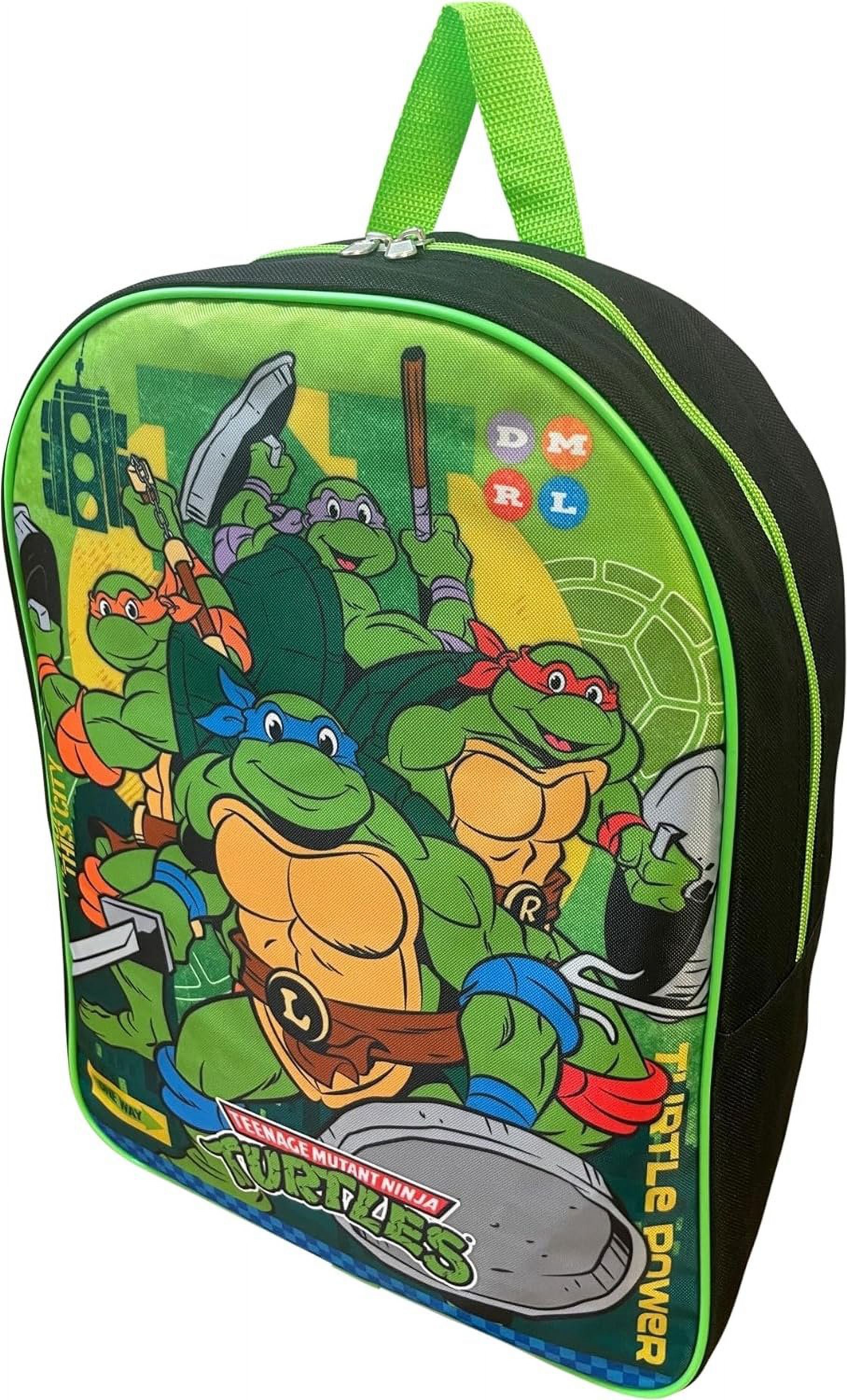 Mochila escolar con licencia de 15 pulgadas para niños, Tortugas Ninja 3