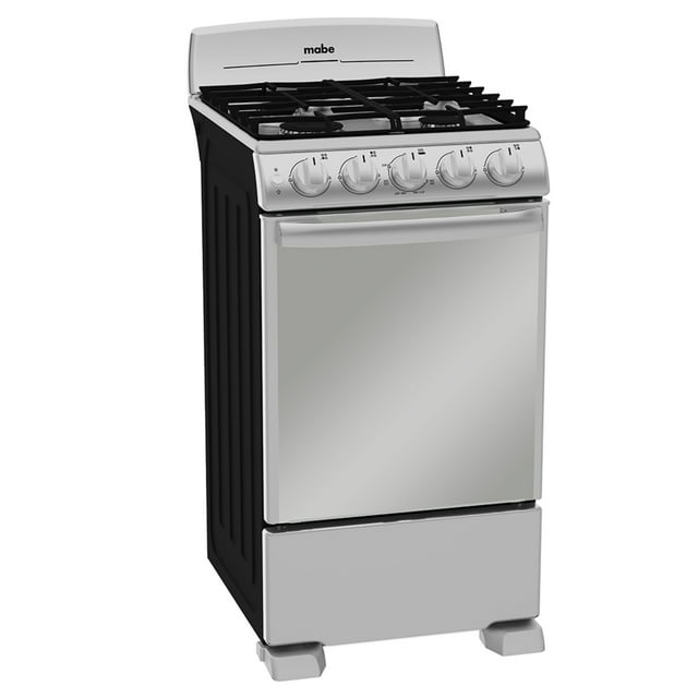 Estufa de Piso MABE 50 cm (20 pulgadas) Plata Mercury EM5043BFIS1