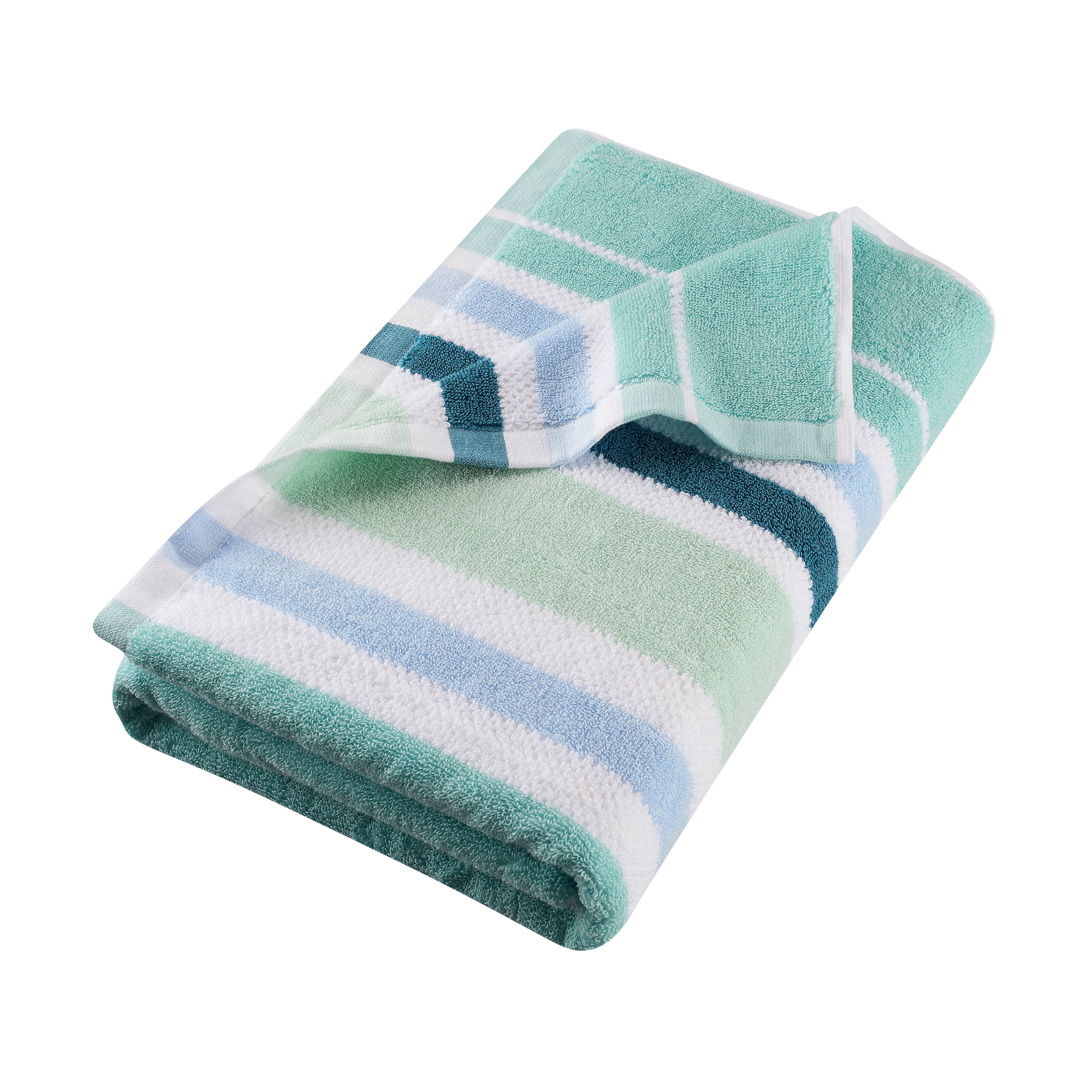 Basics Fade-Resistant Cotton Bath Sheet Teal 2-Pack