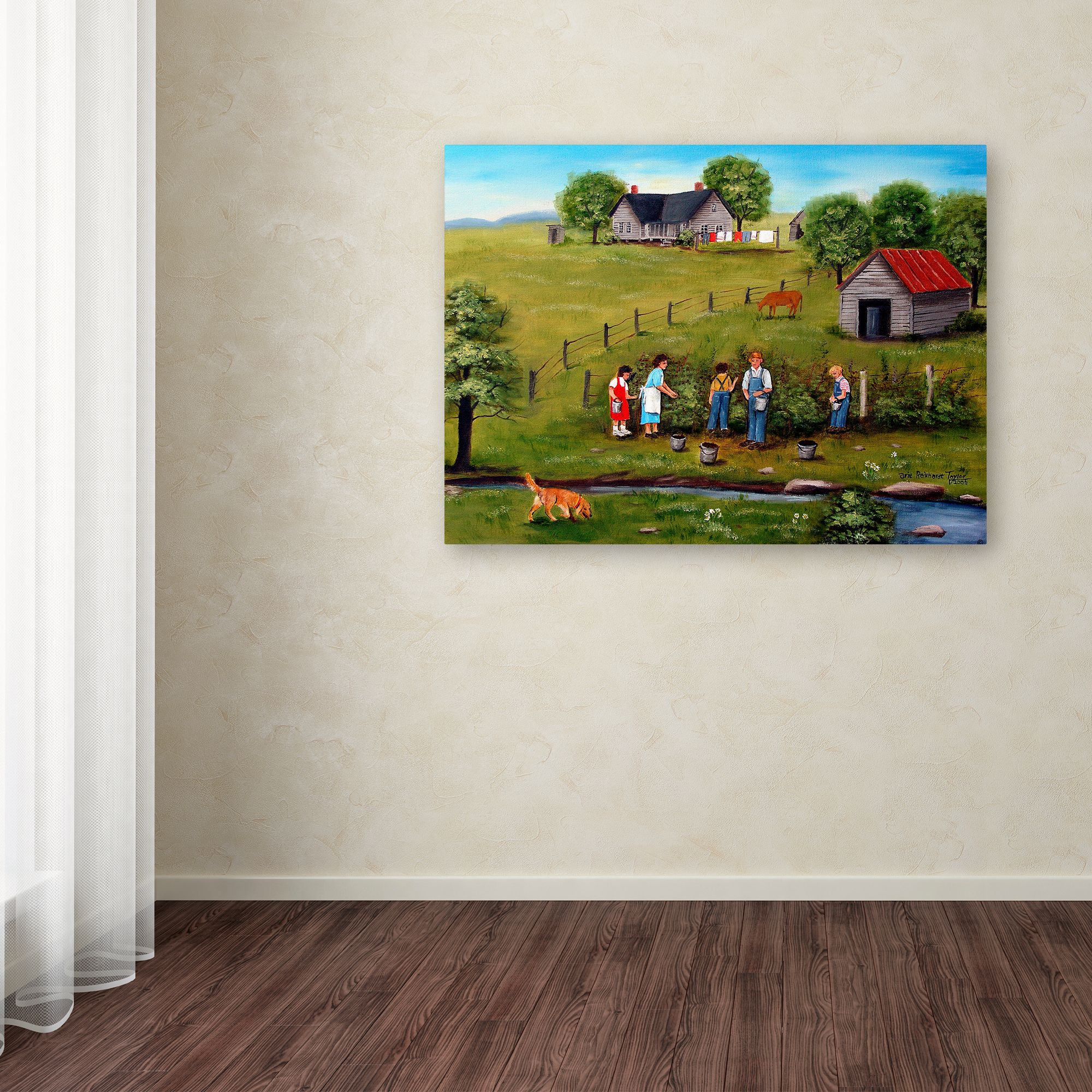 Trademark Fine Art 'Pickin' Canvas Art by Arie Reinhardt Taylor