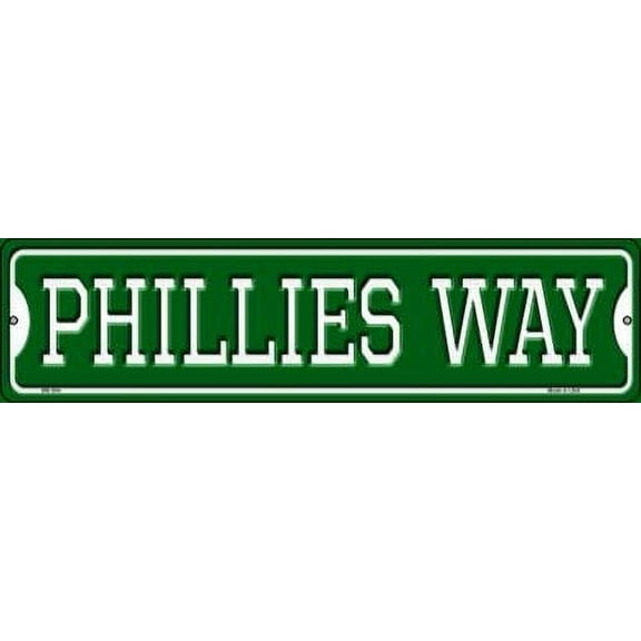 Smart Blonde MK-994 3 x 12 in. Phillies Way Novelty Mini Metal Street Sign