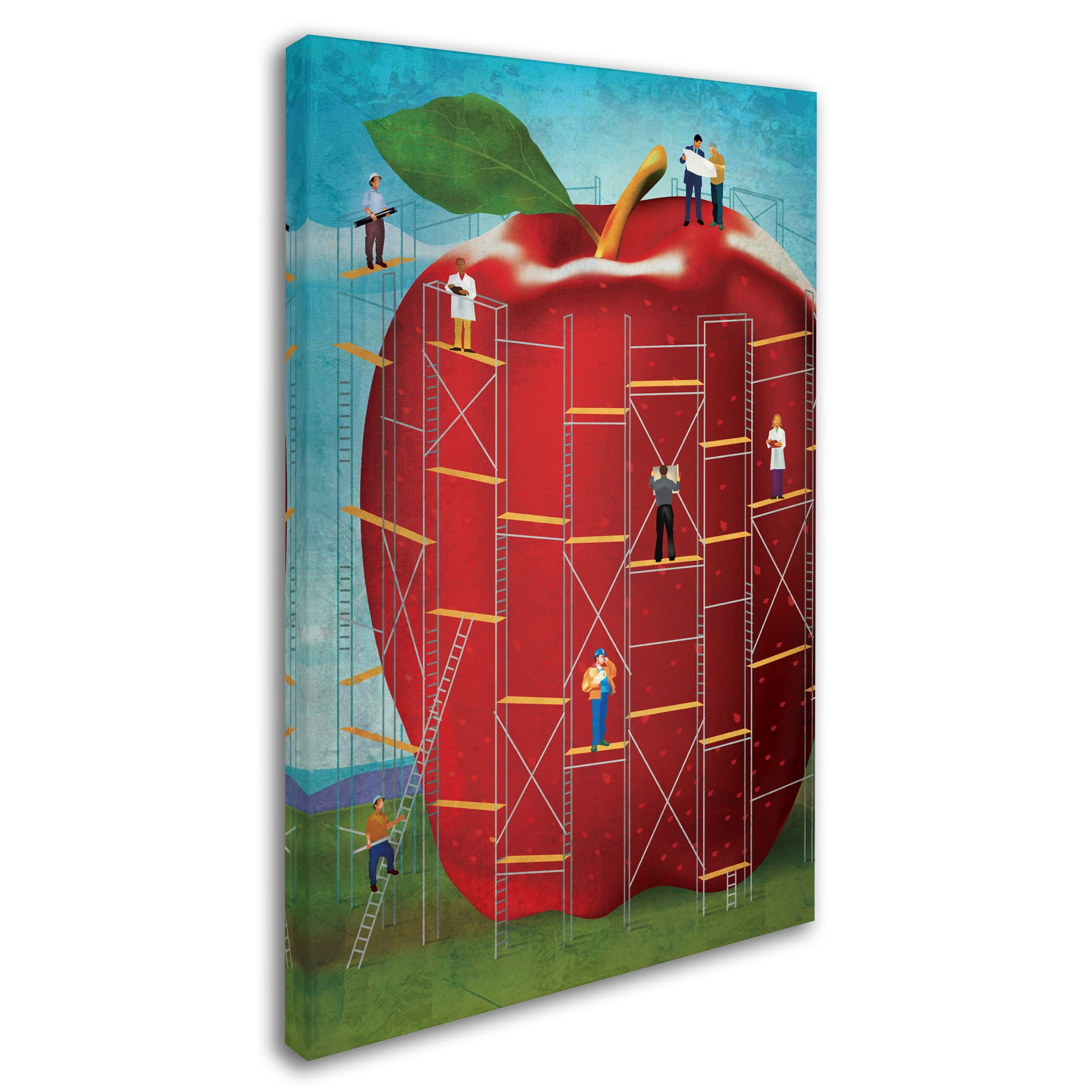 Trademark Fine Art 'Apple' Canvas Art by Greg Simanson