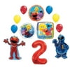DalvayDelights Sesame Street Party Supplies 2nd Birthday Cookie Monster Elmo and Friends Balloon Bouquet