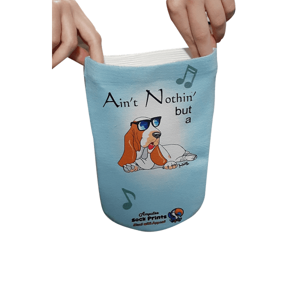 Amputee Sock "Aint Notin But A...", 3PLY Residual Wound, Over Shrinker Sock