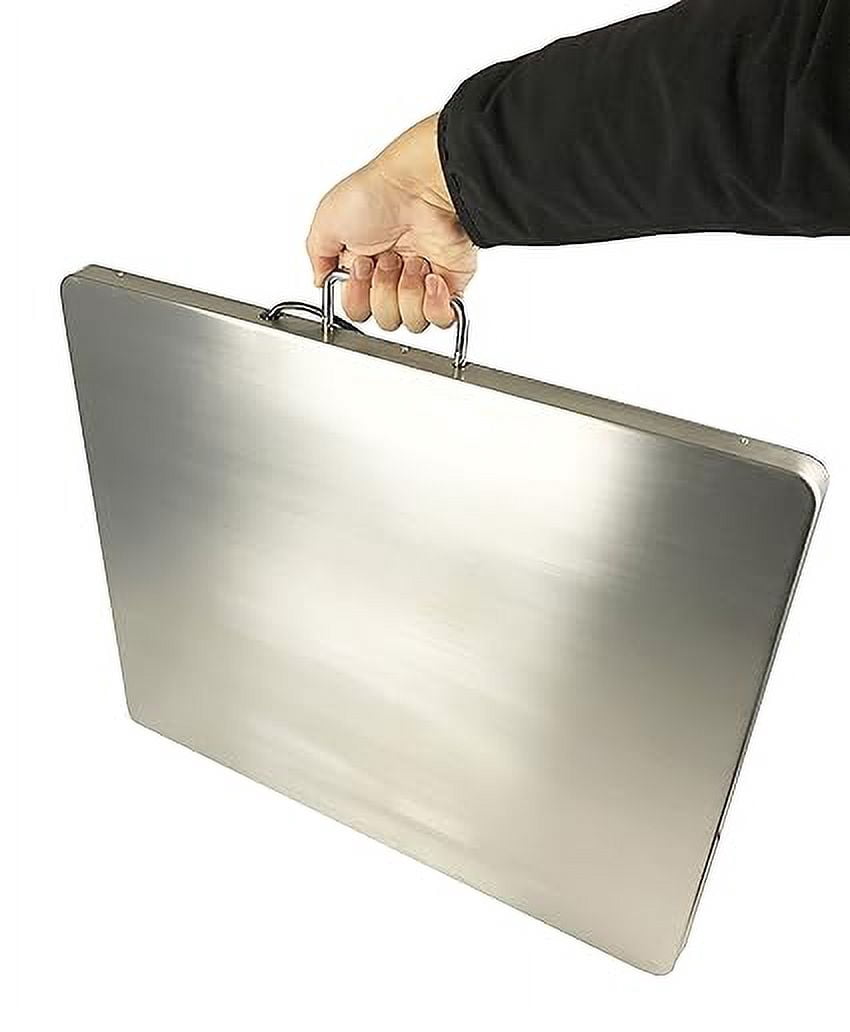 Angel USA Extra Large Platform 22 Inches x 18 Inches Stainless Steel 400 Pounds Heavy Duty Digital Postal Shipping Scale, Powered by Batteries or AC Adapter, for Floor Bench Office Weight Weighing