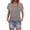 Grey, variant on MEICHEN Short Sleeve Shirts Womens Fashion Casual Print V Neck T Shirt Plus Size Tops Loose Fit Blouse