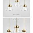 thumbnail image 6 of KPIBEST 3 Light Gold Pendant Lighting Modern Pendant Light, Adjustable Pendant Light Fixture for Kitchen Island Dinning Room Bedroom, 6 of 11