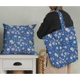 thumbnail image 5 of Soimoi Blue Poly Georgette Fabric Dot & Arrow Tribal Print Sewing Fabric Yard 52 Inch Wide, 5 of 5