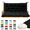 Black, variant on Outdoor Porch Swing Replacement Cushions, Waterproof Bench Chair cushion, 2-3 Seater Patio Swing cushion with Backrest and Ties, 4" thick