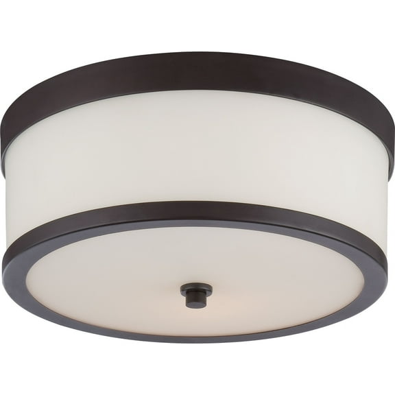 Nuvo 60-5576 - Celine - 2 Light Flush Fixture w/ Etched Opal Glass