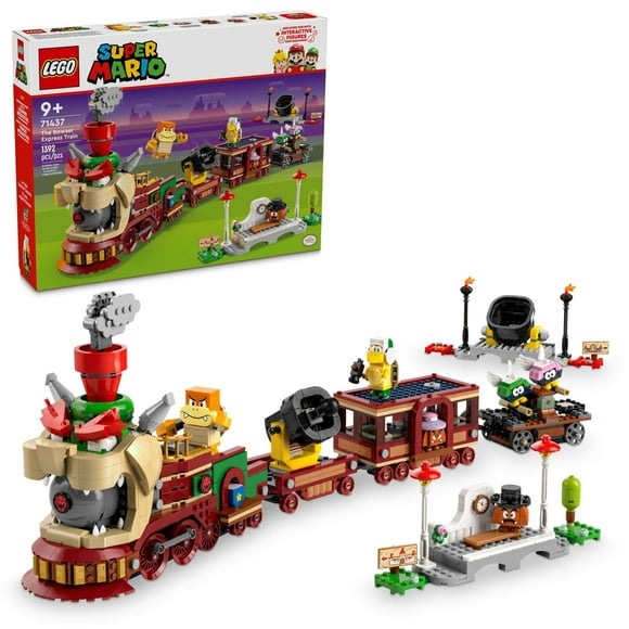 LEGO Super Mario The Bowser Express Train Toy Playset, Includes a Hammer Bro, a Boom Boom, 2 Goombas and 2 Para-Biddybuds, Nintendo Birthday Gift for Boys, Girls and Gam