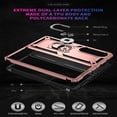 thumbnail image 6 of Jiahe Cover For Samsung Galaxy Z Fold4,Magnetic Armor Shockproof Metal Rotating Ring Stand Hard PC Case Cover,Rosegold, 6 of 7