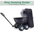 thumbnail image 5 of Costway 660lb Garden Dump Cart Dumper Wagon Carrier Wheel Barrow Air Tires Heavy Duty, 5 of 10