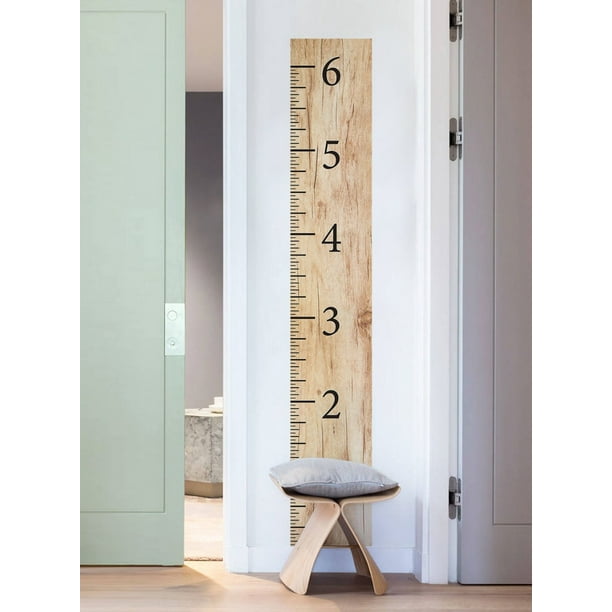 Wooden Growth Chart Ruler Wall Sticker