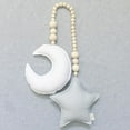 thumbnail image 6 of Oraceous Wooden Beads Garland with Moon Star Pendant Crib Mobile Nursery Hanging Ceiling Mobile for Kids Room Bed Crib Decor White Grey, 6 of 10
