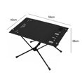thumbnail image 2 of Outdoor Folding Table Lightweight Camping Table Travel Barbecue Table Sport Supplies (Black), 2 of 10