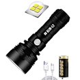 thumbnail image 1 of Tignapoo Ultra-Bright P70 LED Flashlight with USB Charging, Waterproof, Durable Aluminum Alloy, Long-Range Focus, Includes 26650 Battery & USB Cable, 1 of 5