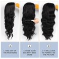 thumbnail image 5 of ZHAOCHENG Peluca larga ondulada negra para mujer, 24 pulgadas, sintética, rizada, natural, talla M, 5 of 5