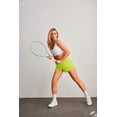 thumbnail image 5 of Pinspark Running Shorts for Women Quick Dry Athletic Short Elastic High Waisted Active Wear with Zip Pockets, 5 of 7