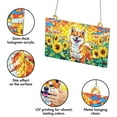 thumbnail image 3 of 89Bloom Shiba Inu & Sunflower Stained Glass Hologram Ornament, Dog Stained Glass Suncatcher Ornaments Home Decor, Dog Holographic Ornaments, 3 of 7