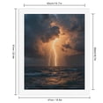 thumbnail image 2 of Paint by Numbers Kit for Adults, Lightning Ocean Storm Dramatic Sky Paint by Numbers, Easy Paint by Numbers Kit for Adults Beginner, DIY Adult Paint by Number Kits on Canvas, 12x16in Home Decor, 2 of 7
