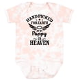 thumbnail image 3 of Inktastic Handpicked for Earth by My Pappy in Heaven with Angel Wings Boys or Girls Baby Bodysuit, 3 of 5