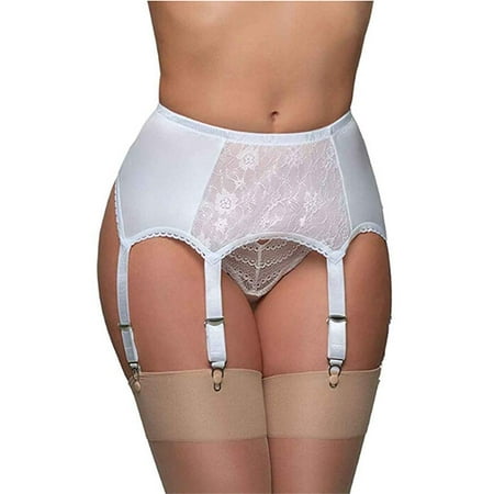 

Hirigin Women Lace Garter Belt Lingerie Thigh-High Stocking Suspender Belt