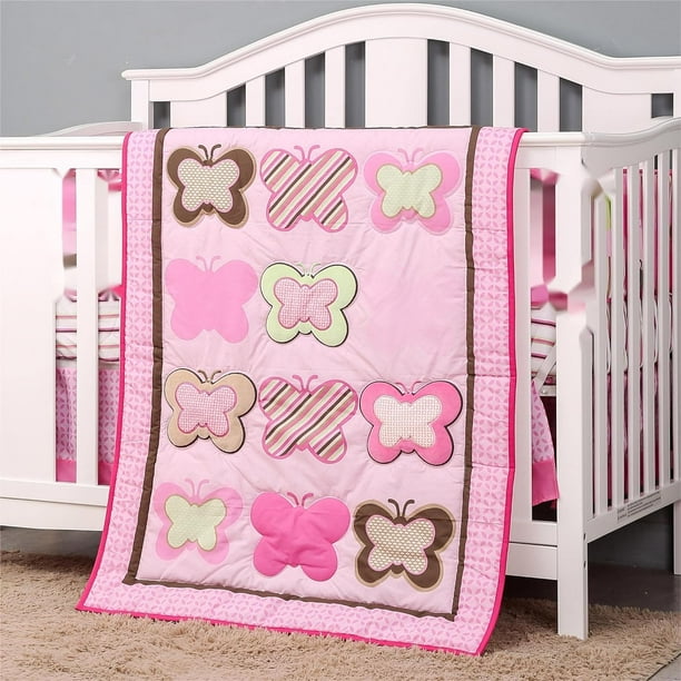 Butterfly crib set for baby girl best sale