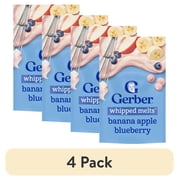 (4 pack) Gerber Stage 3 Baby Snacks, Banana Apple Blueberry Whipped Melts
